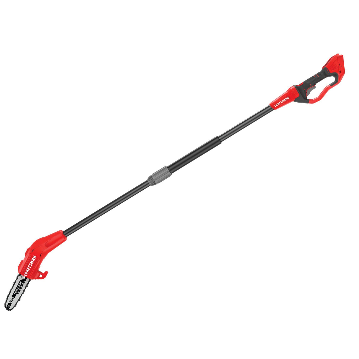 CRAFTSMAN pole saw extended reach for pruning high branches safely.