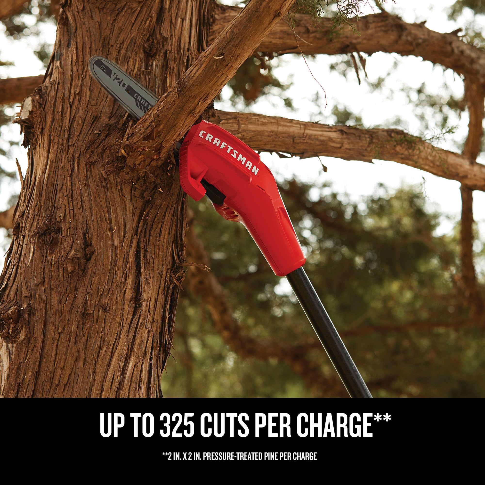 CRAFTSMAN pole saw Versatrack hook for wall storage and organization.