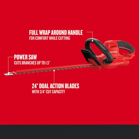 Craftsman power saw branch cutter enables pruning up to 1.5 inches
