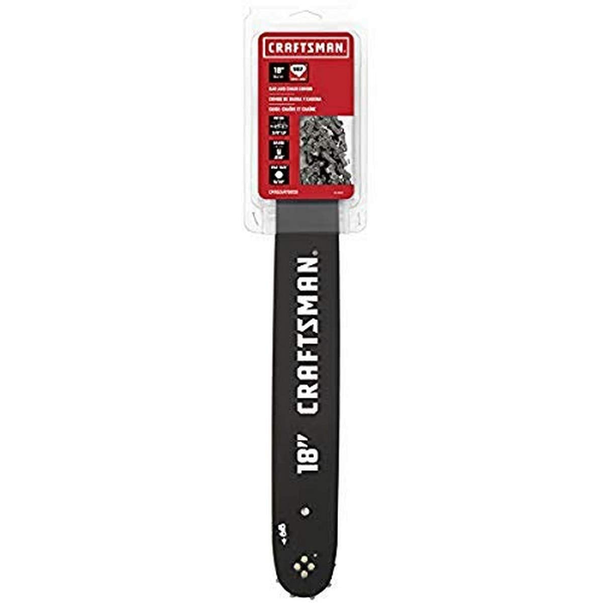 Craftsman SBD 18-inch bar and chain combo for versatile saw maintenance and smoother cuts
