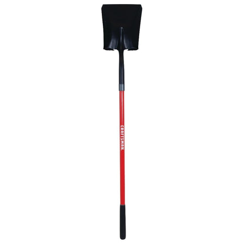 CRAFTSMAN square point shovel blade for moving dirt and mulch efficiently.