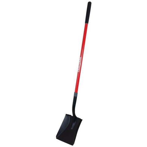 CRAFTSMAN square point shovel fiberglass handle enables lightweight, durable use for long projects.