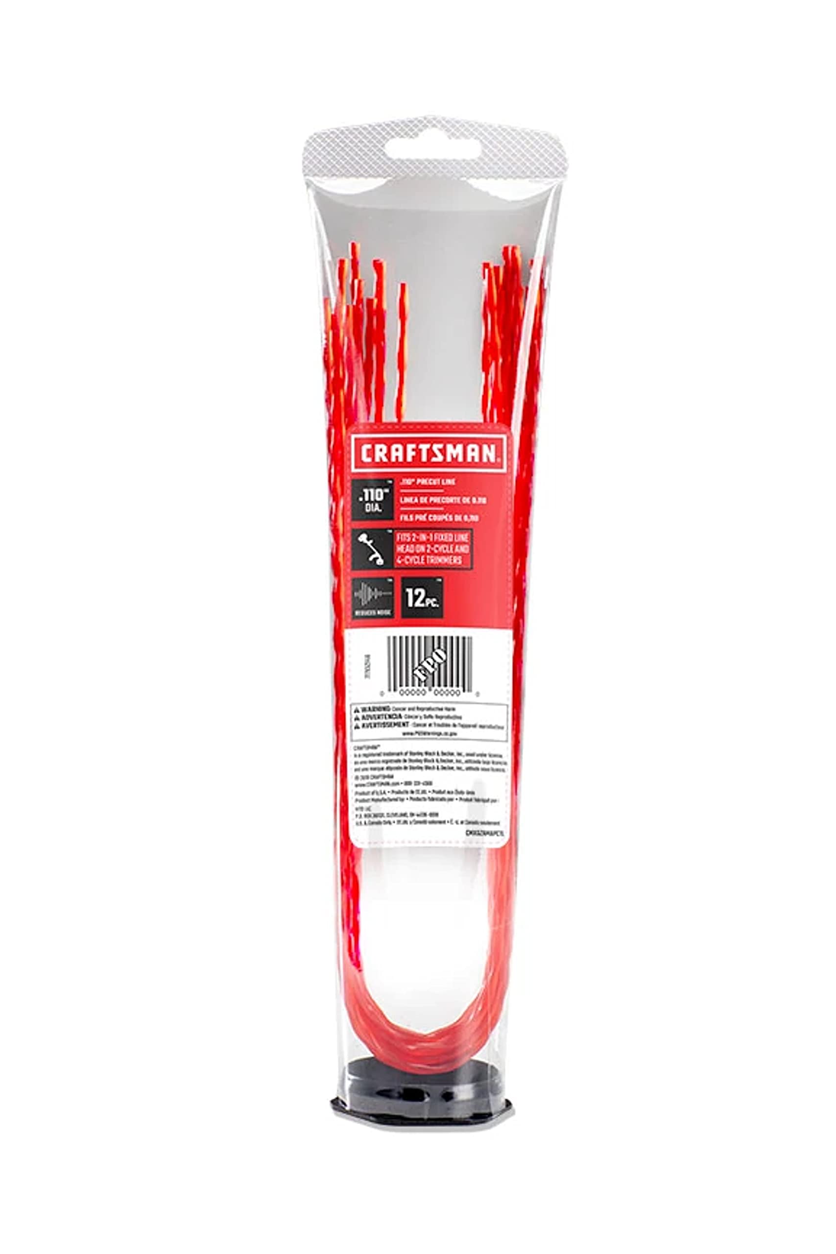 Craftsman universal-fit trimmer line for 2-n-1 heads, enabling broad compatibility.