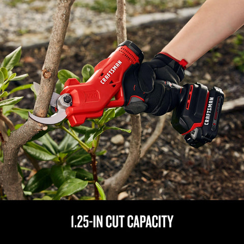 CRAFTSMAN V20 design reduces effort with up to 20x less manual force.