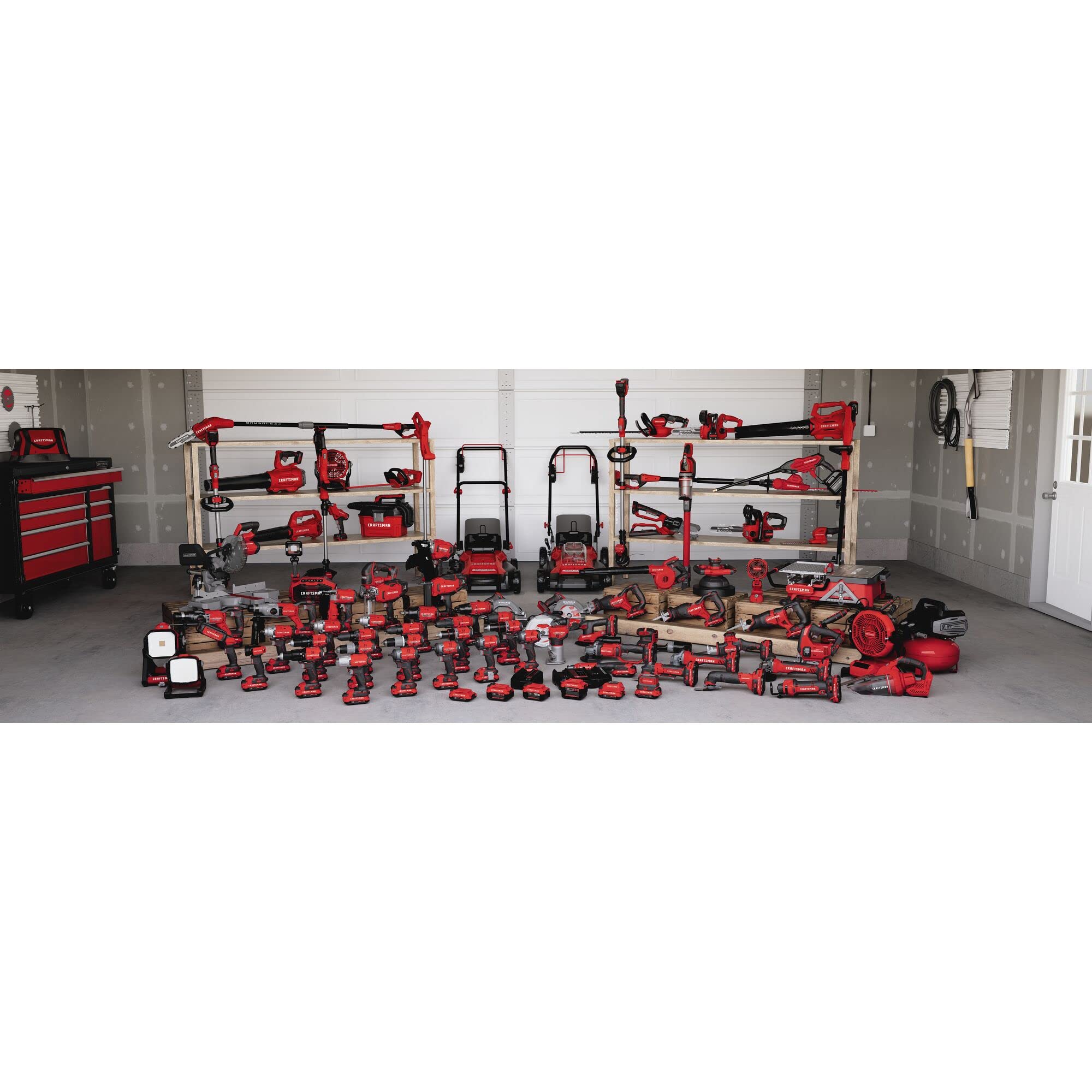 CRAFTSMAN V20 bare tool emphasizes battery sold separately.