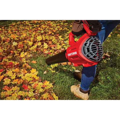 CRAFTSMAN V20 blower two speed trigger adapts to spaces and tasks