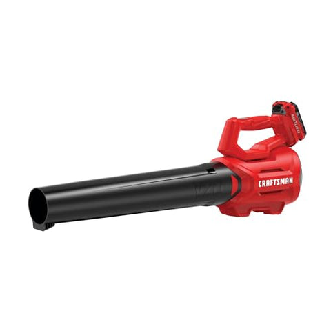 Craftsman V20 combo kit shows trimmer, blower, battery and charger