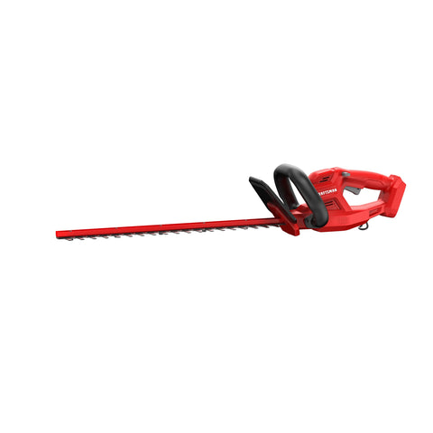 Craftsman V20 hedge trimmer blade close-up for clean hedge cuts.