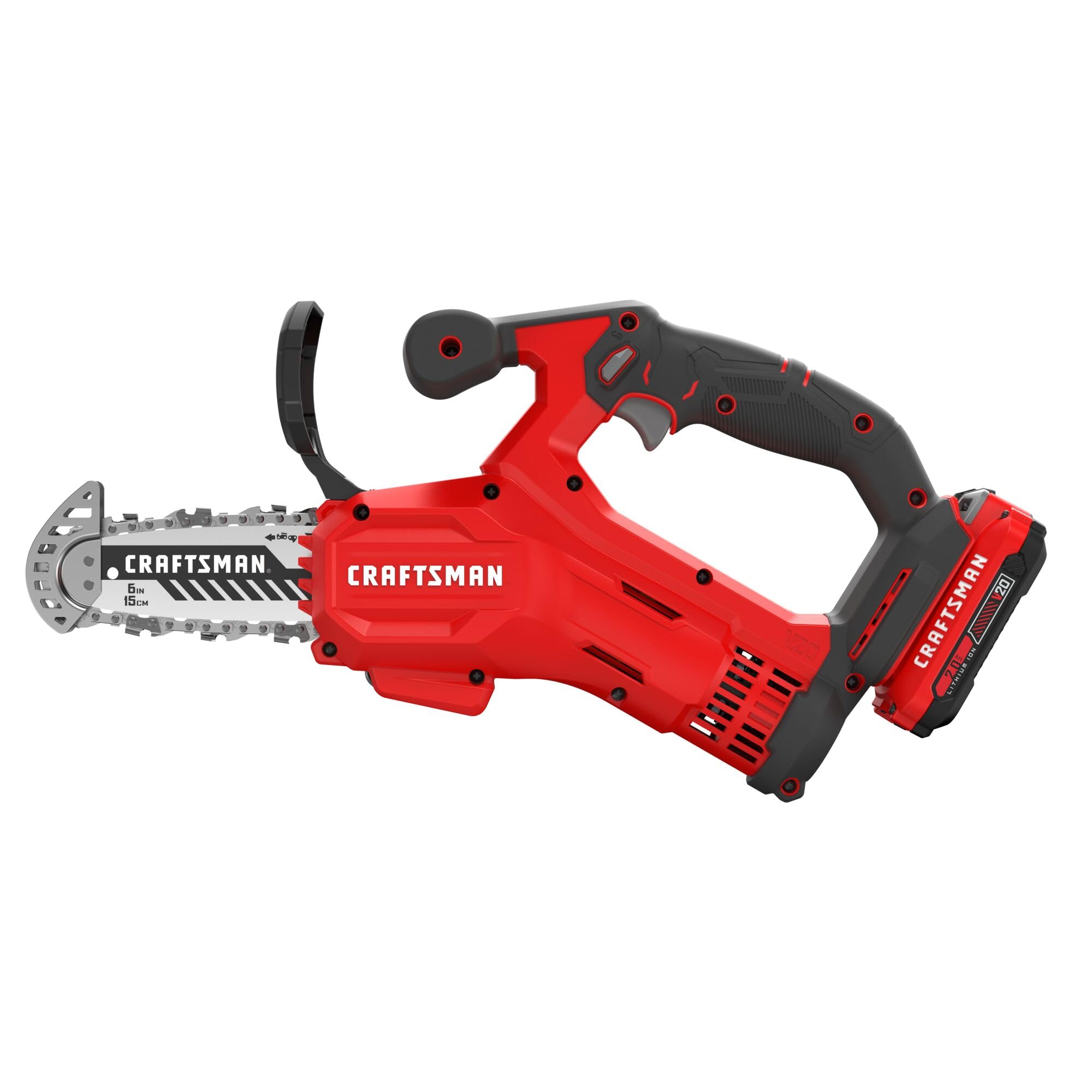 Bolt-lock tensioning on the CRAFTSMAN V20 Mini Chainsaw