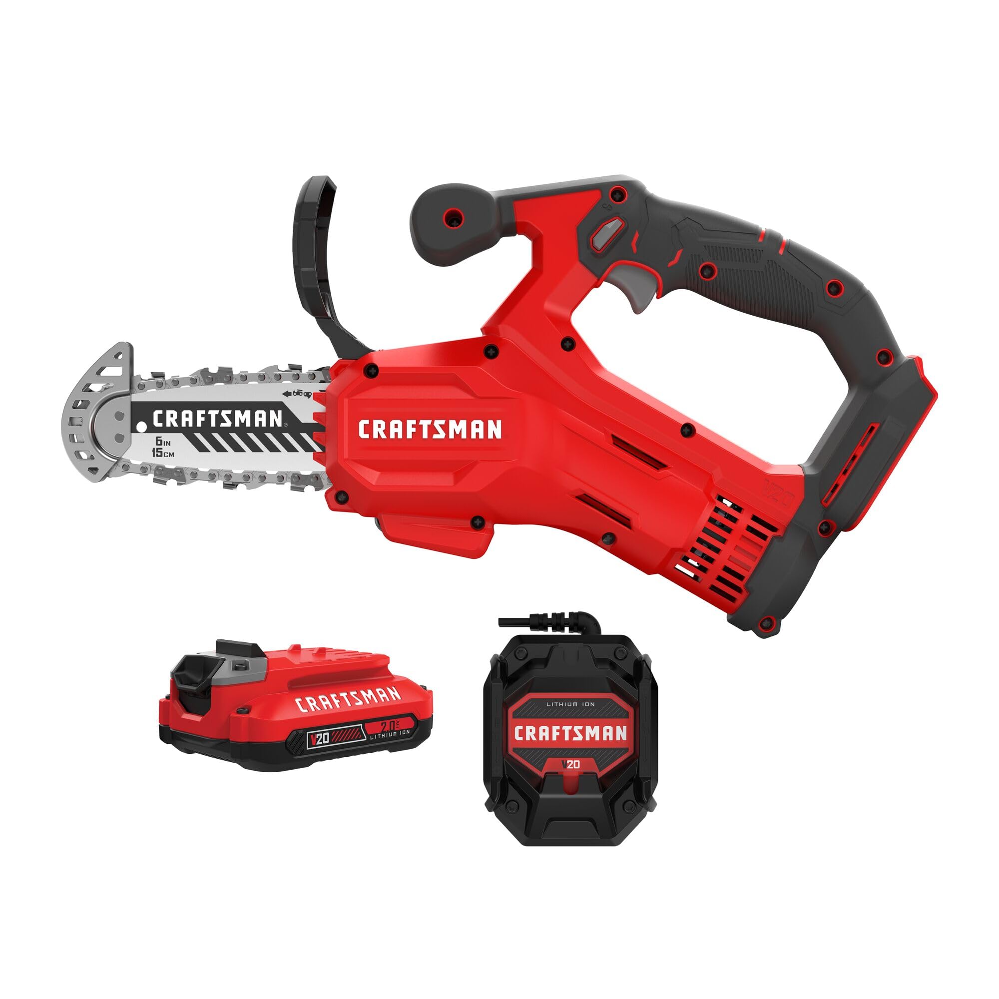 CRAFTSMAN V20 Mini Chainsaw with 6-inch bar for precise pruning tasks