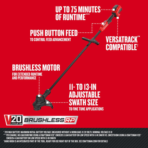 Craftsman V20 RP 5Ah battery supports extended runtime