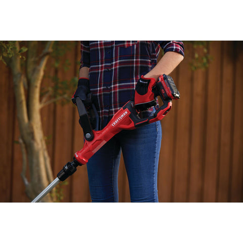 Craftsman V20 WeedWacker compact storage design for tool only use