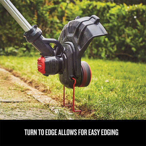 CRAFTSMAN V20 ergonomic telescoping pole reduces fatigue during use.