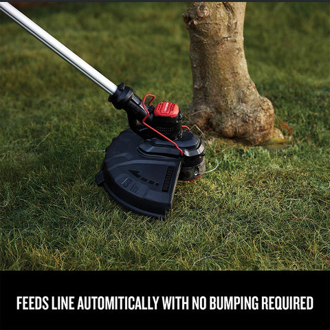 CRAFTSMAN V20 converts trimmer to edger for versatile edging tasks.