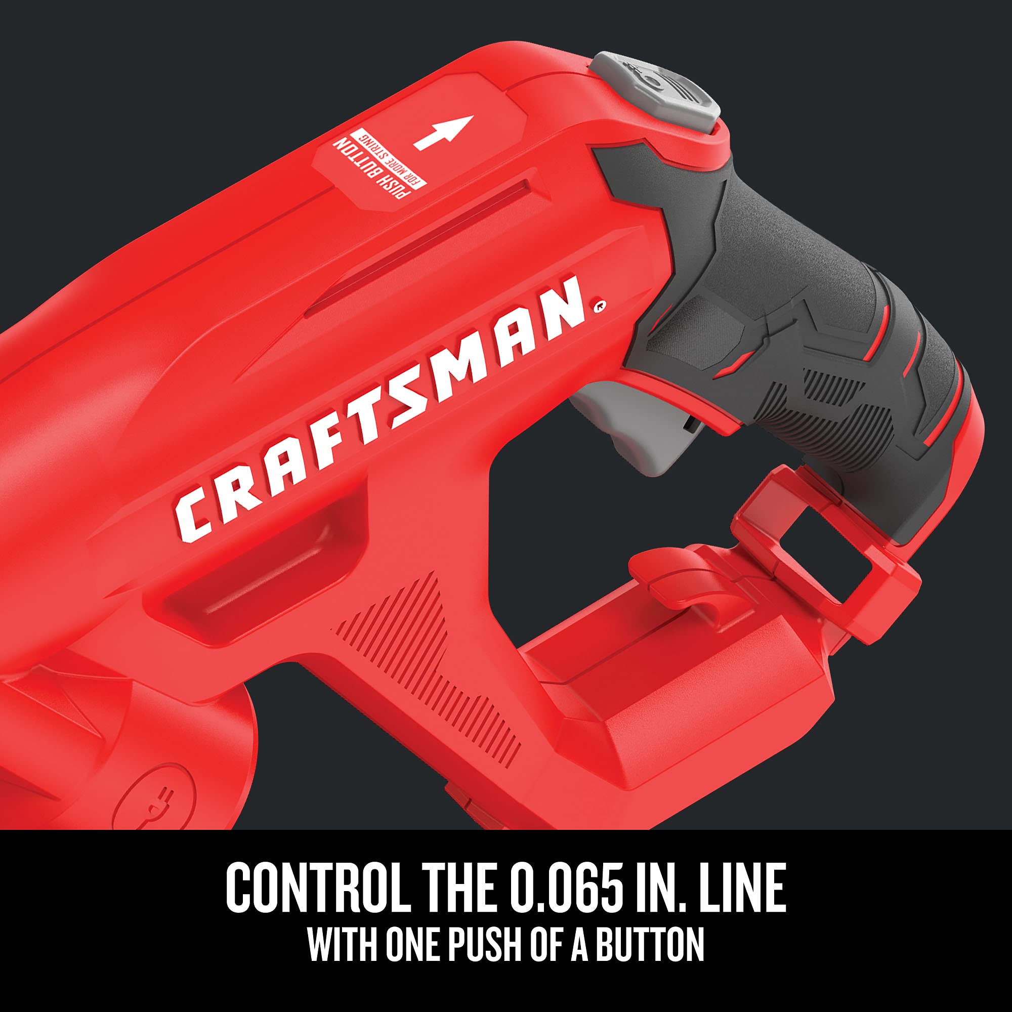 Craftsman WEEDWACKER CMEST913 with telescoping adjustable pole for personalized reach.