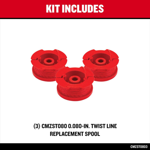 Close-up of CRAFTSMAN 0.08 in spool showing smooth winding.
