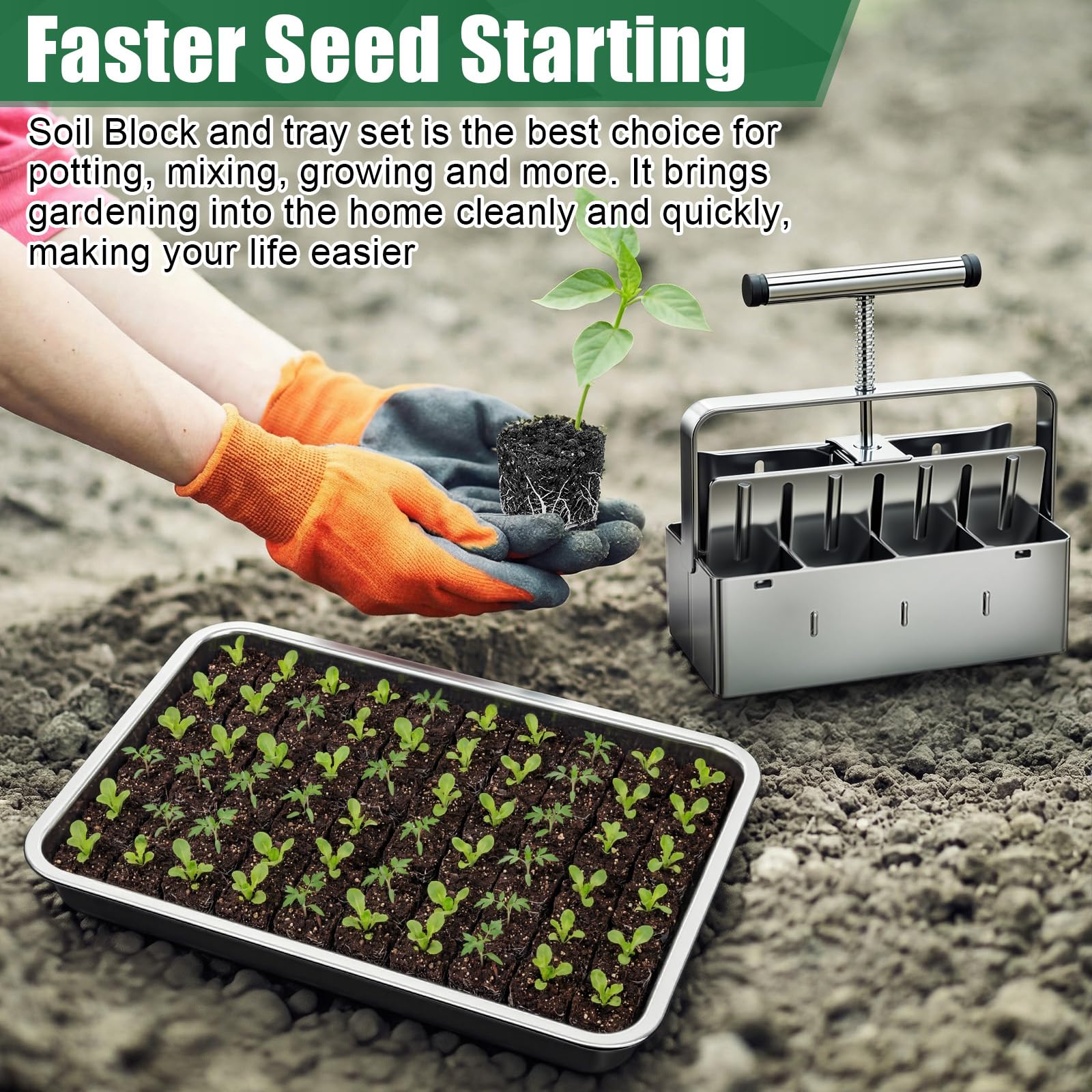 CraftyDream compact handheld tool ideal for small-space gardening.
