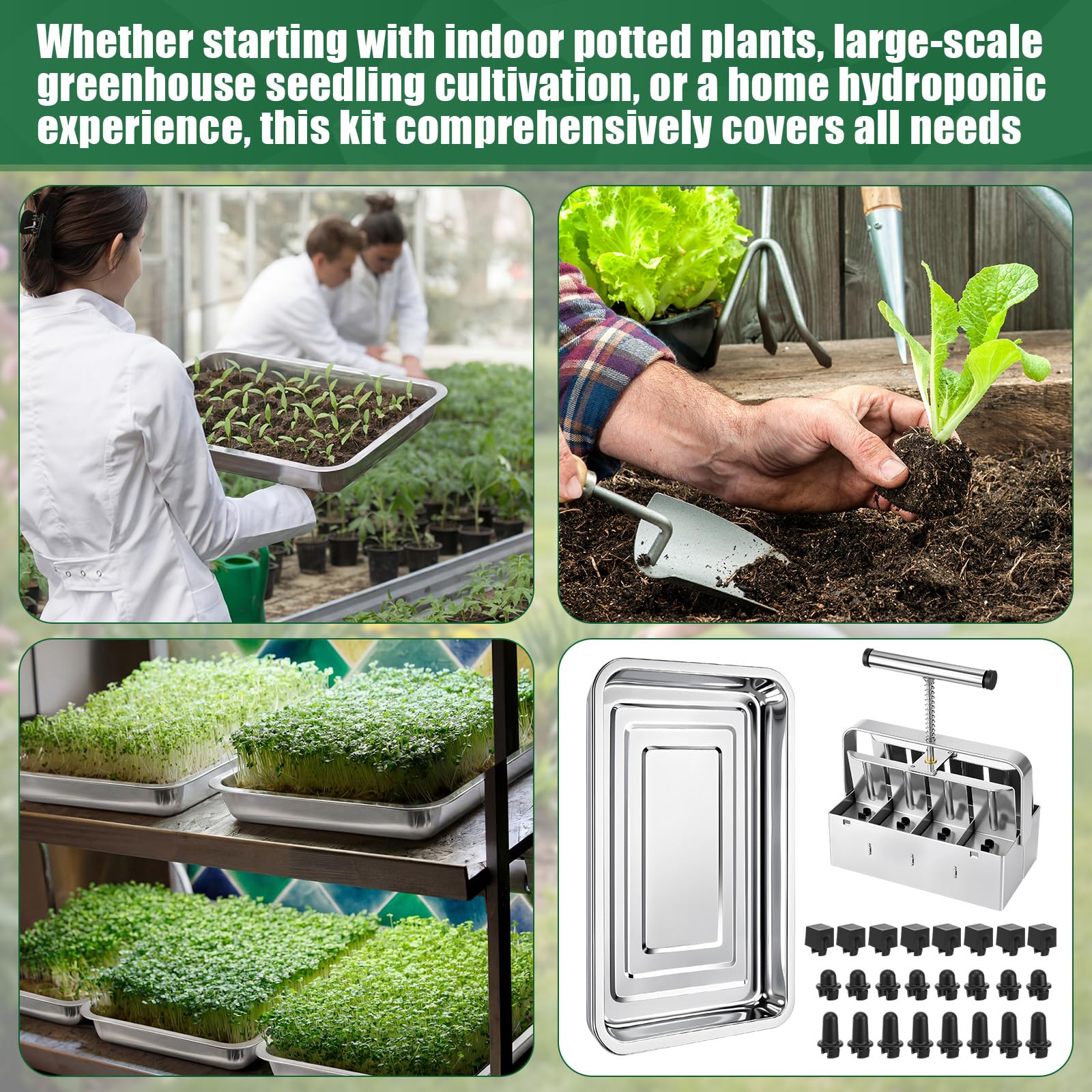 CraftyDream indoor greenhouse-ready system for seed starting and sprouts.