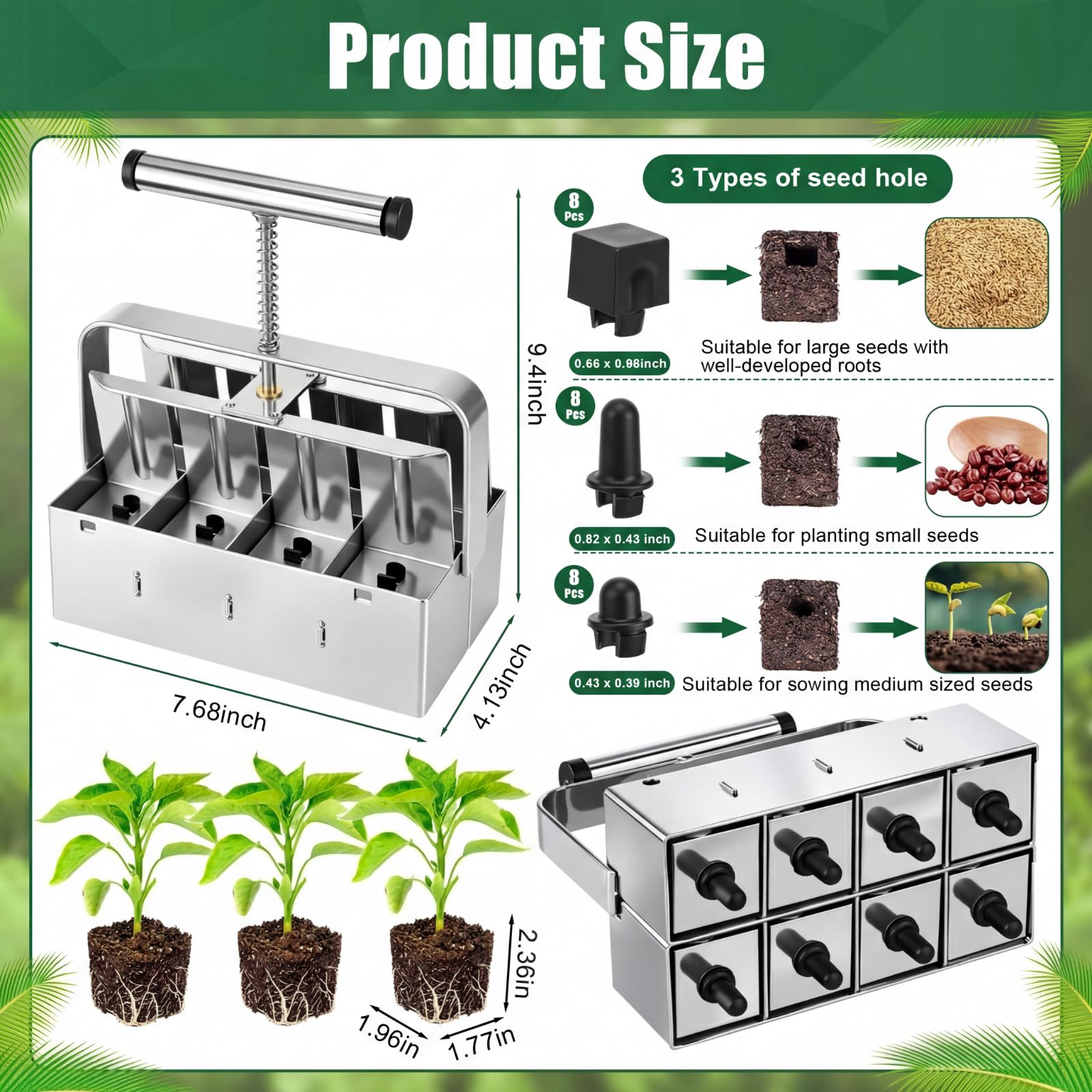 CraftyDream five-tray seedling set ready for orderly transplanting.