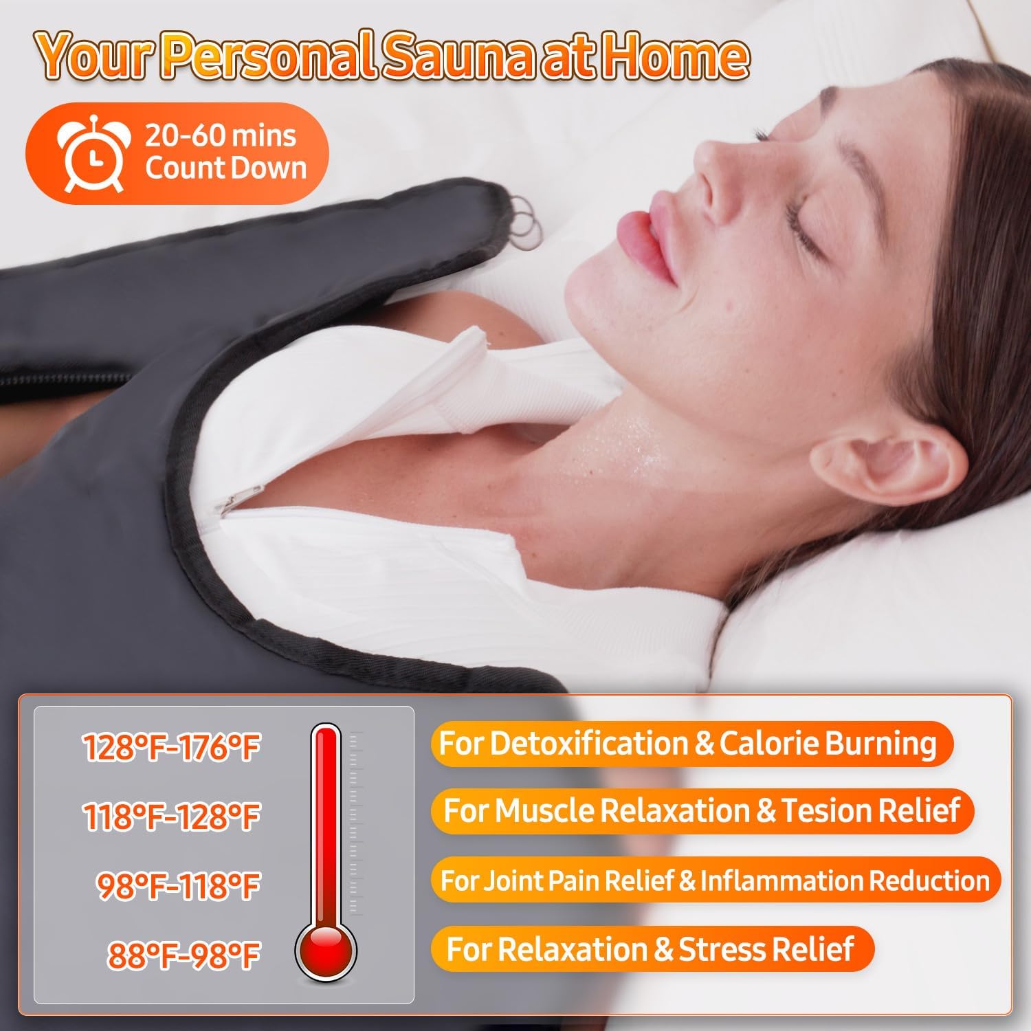 Cransidium infrared sauna blanket remote control for simple temperature and timer adjustments.