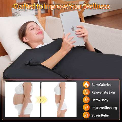 Cransidium infrared sauna blanket soft inner lining for gentle contact.