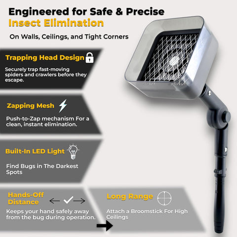 Crawler Buster adjustable head provides precise angle control.