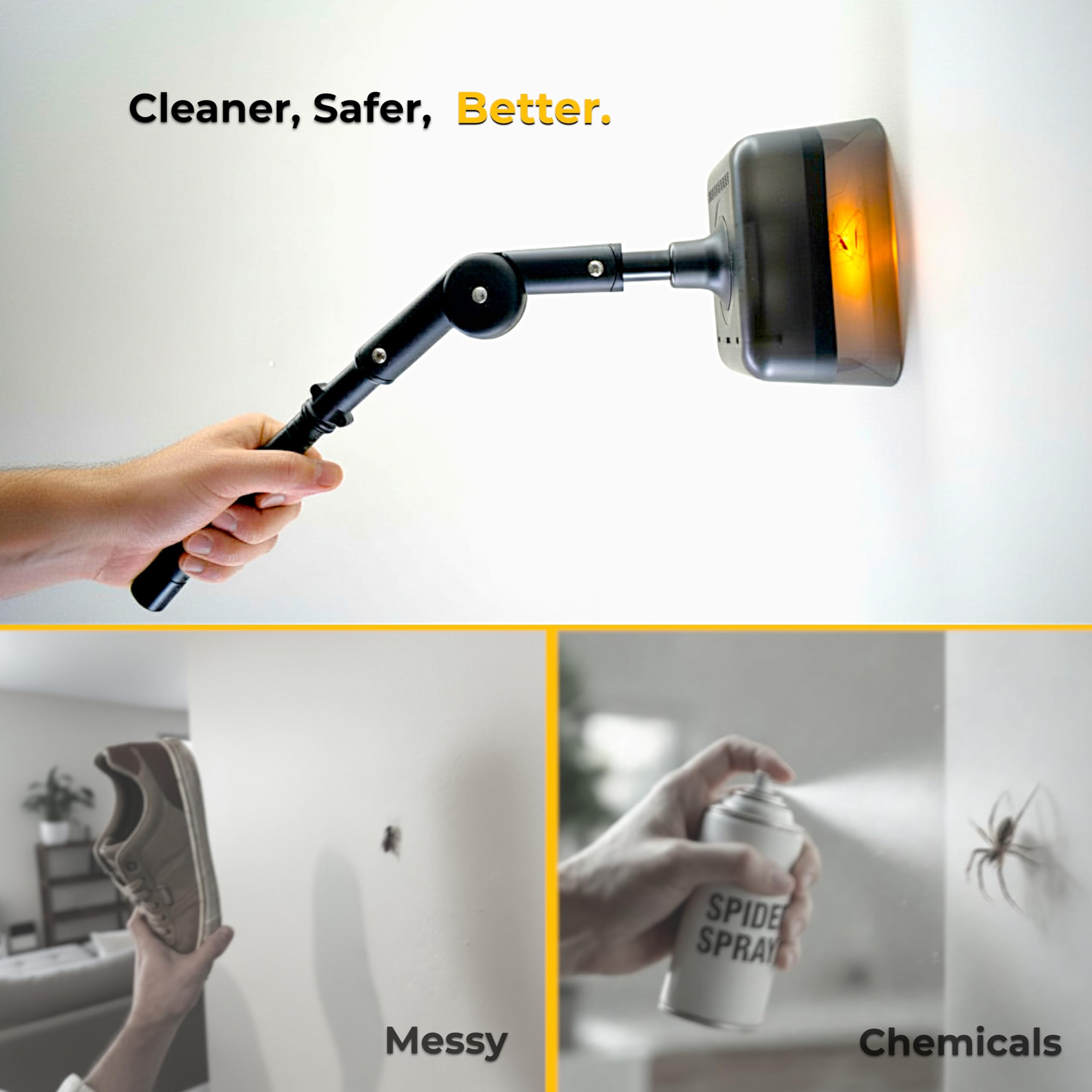 Crawler Buster ceiling and wall use in hard-to-reach spaces.