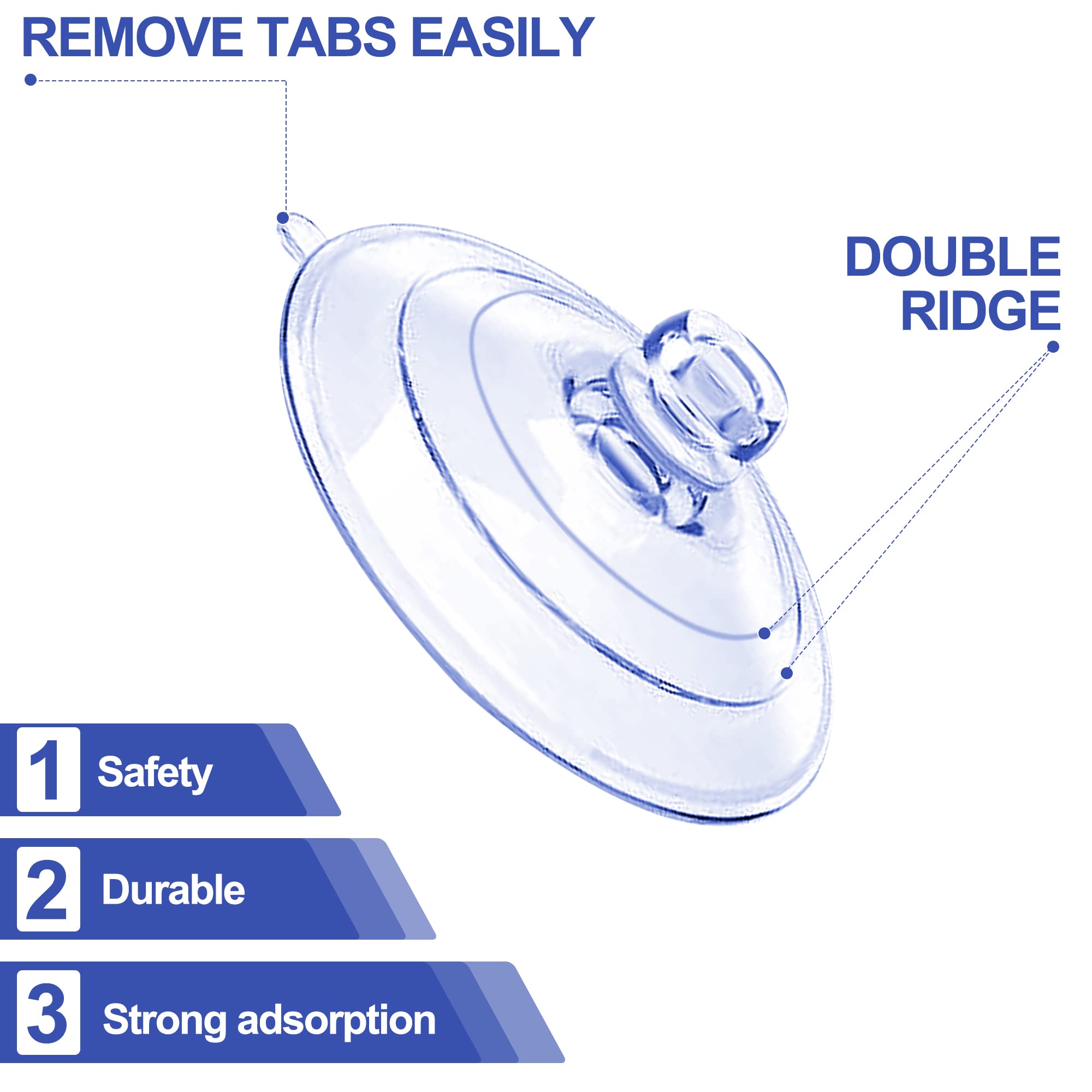 CrayBG suction cups with universal compatibility for smooth surfaces.