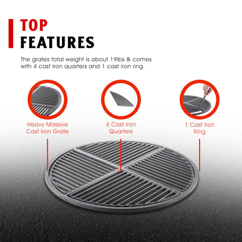 Craycort heavy duty cast iron 19 lb provides strong heat retention for searing