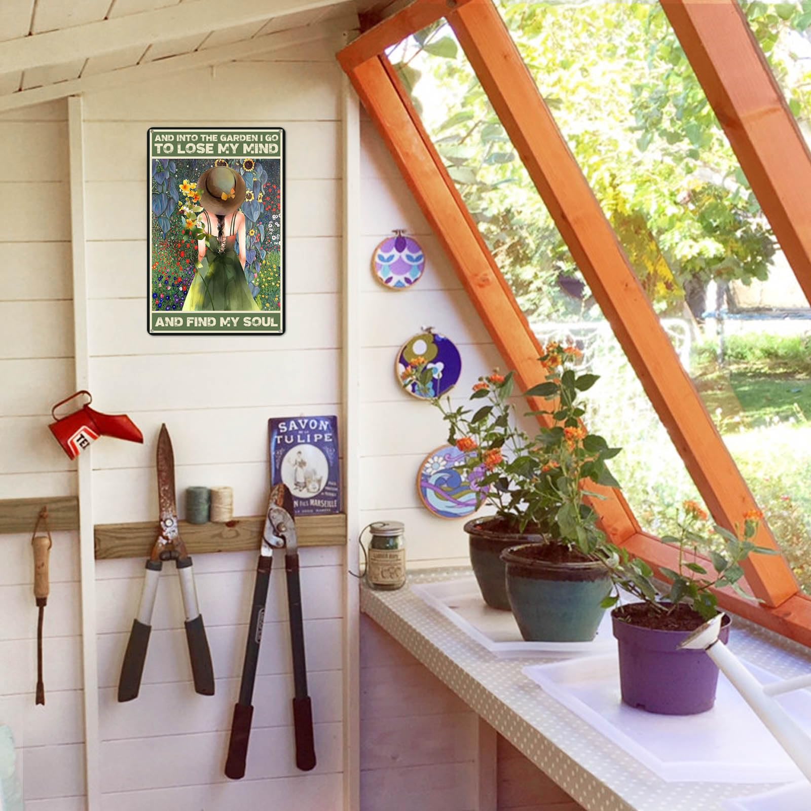 CrazySign pre-drilled holes in corners for easy hanging on walls or fences.