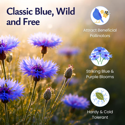 Created By Nature Non-GMO heirloom seeds deliver reliable germination for vibrant garden color.