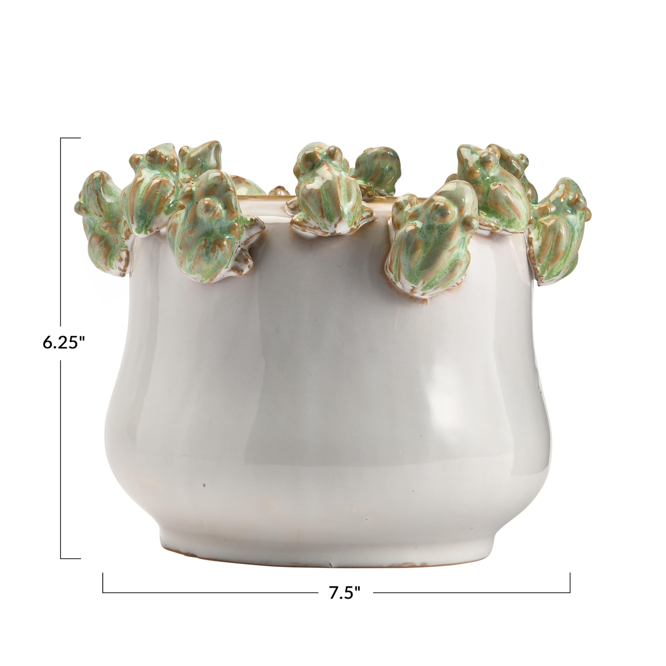 8-inch square planter suitable for herbs, succulents, or small bouquets