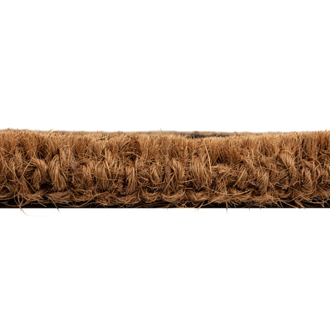 Creative Co-Op Hey Y'all Doormat natural coir material offers earthy texture.