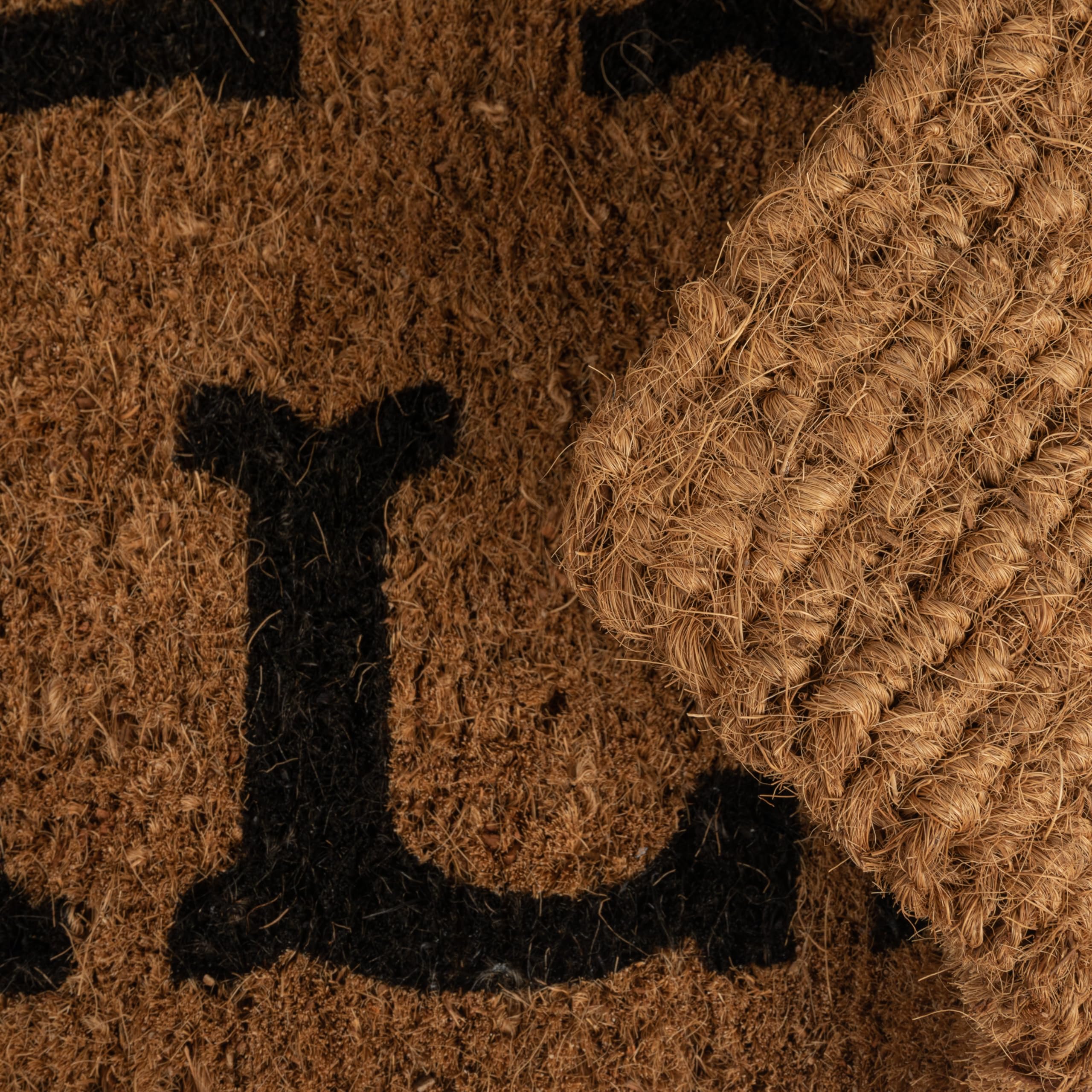 Creative Co-Op Hey Y'all Doormat vinyl backing keeps mat in place.