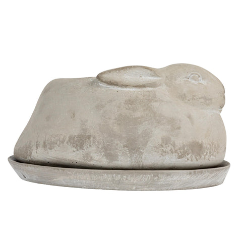 Creative Co-Op saucer included protects surfaces from water.