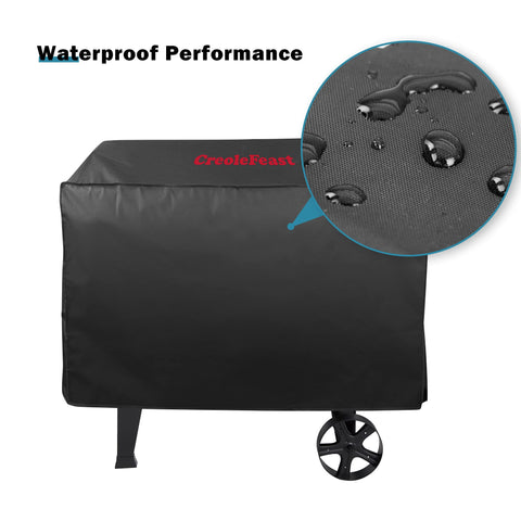 Creole Feast CR1001A all-weather protection keeps your grill ready for use.
