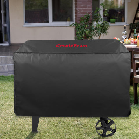 Creole Feast CR1001A waterproof Oxford fabric shields grills from moisture and dust.