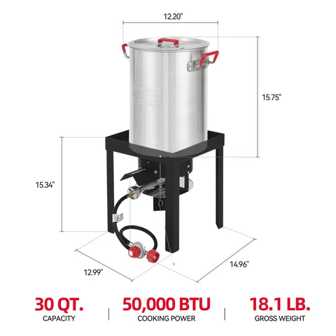 Creole Feast TFS3000L perforated turkey rack ensures even cooking.