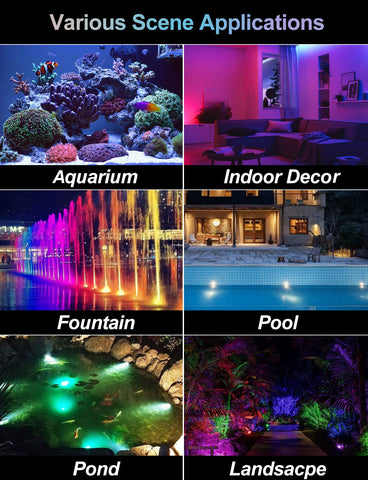 CREPOW landscape lights for ponds and gardens brighten pathways and features