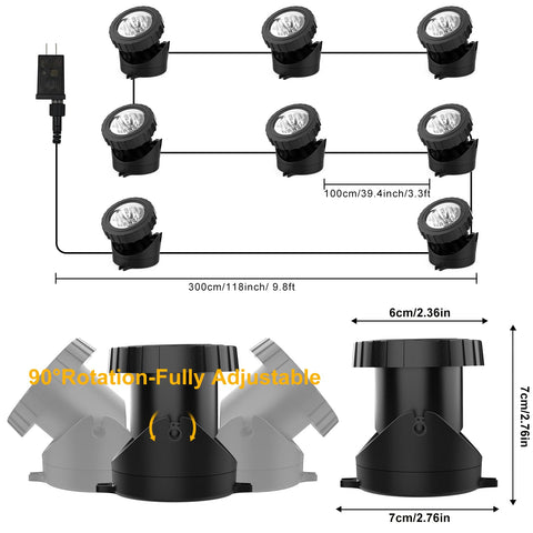 CREPOW pool decorative light creates mood lighting around edges