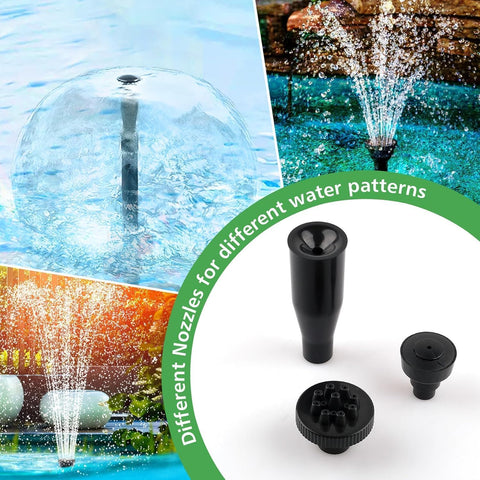 CREPOW three-nozzle set showing mushroom, fireworks, and spray patterns