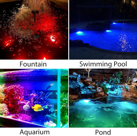 CREPOW underwater light with IP68 protection for reliable outdoor use.