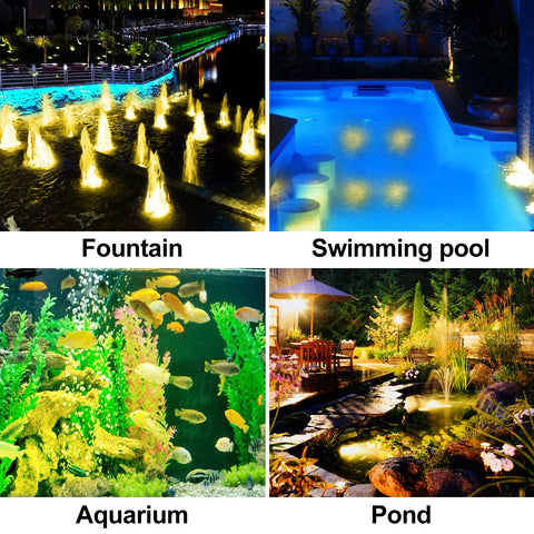CREPOW underwater light with rotatable head for flexible underwater angles.