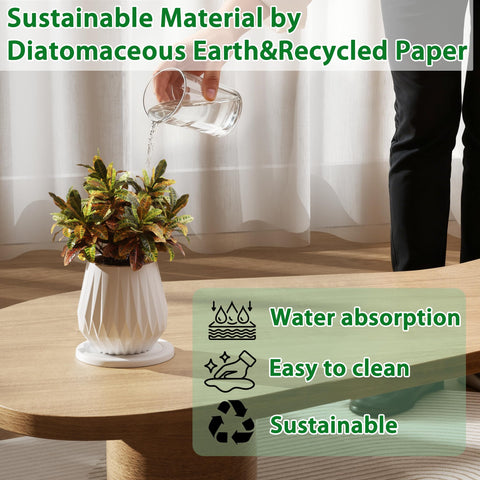 Creproly kitchen tray with diatomaceous earth absorbs spills quickly and keeps surfaces dry.