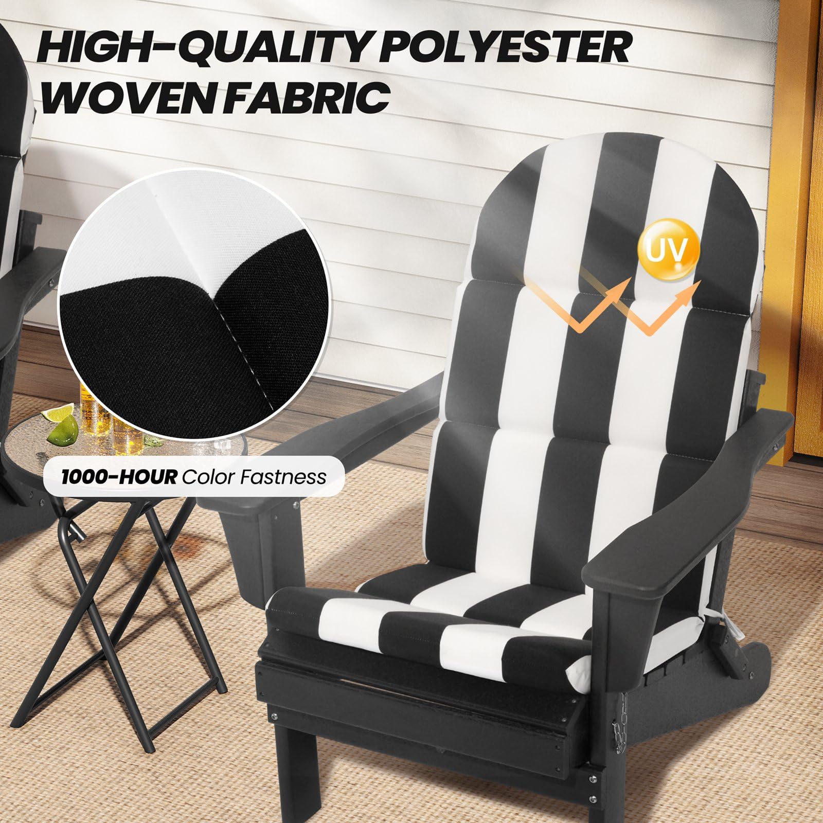 Crestlive fade-resistant cushions keep colors vivid under sun.