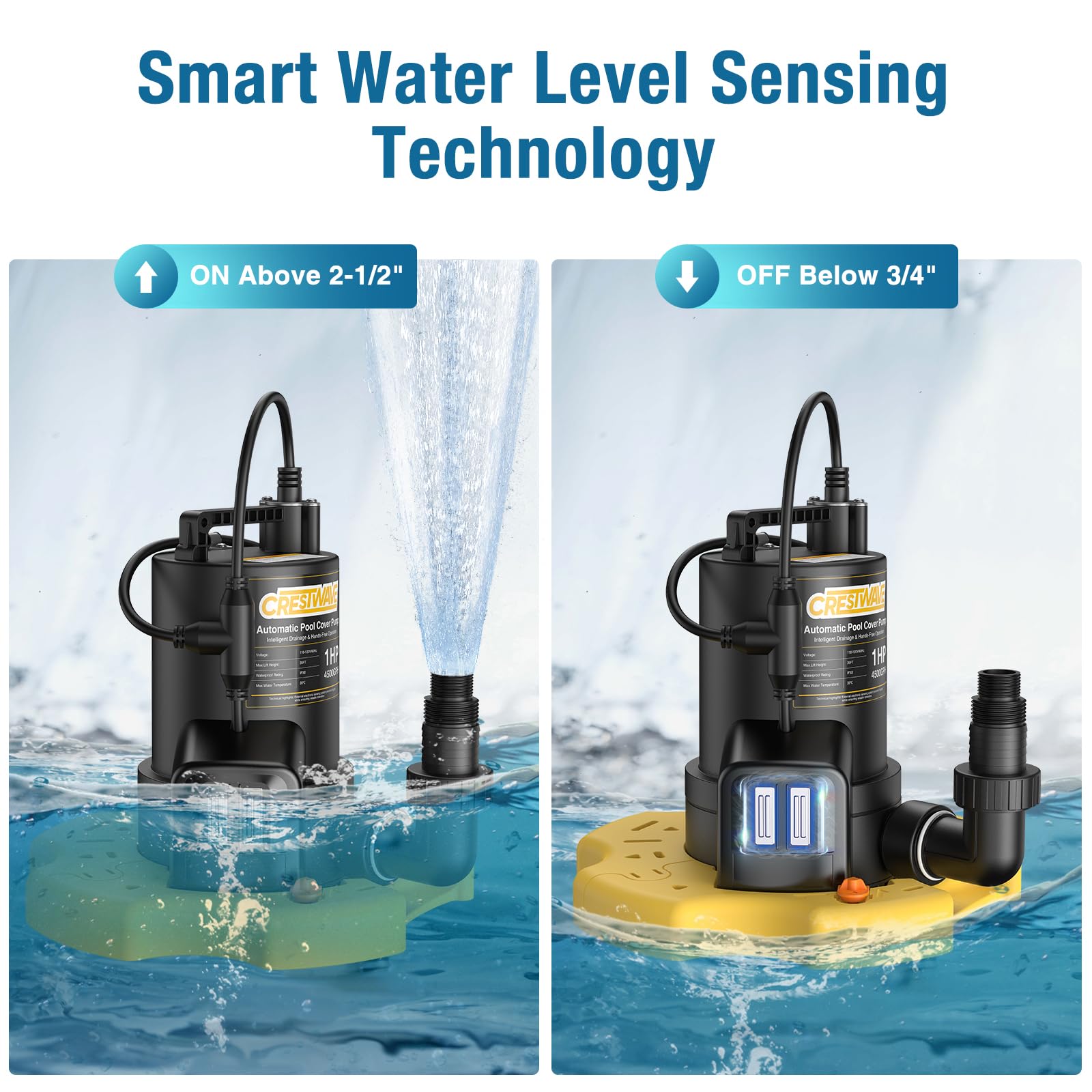 CRESTWAVE check valve adapter prevents backflow for cleaner operation.