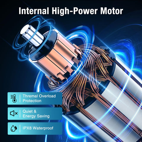 CRESTWAVE built-in overheat protection guards the motor during use.