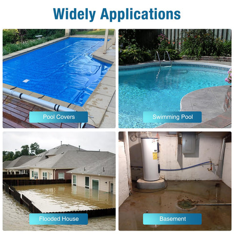 CRESTWAVE works on pools, covers, tarps, basements, and more.
