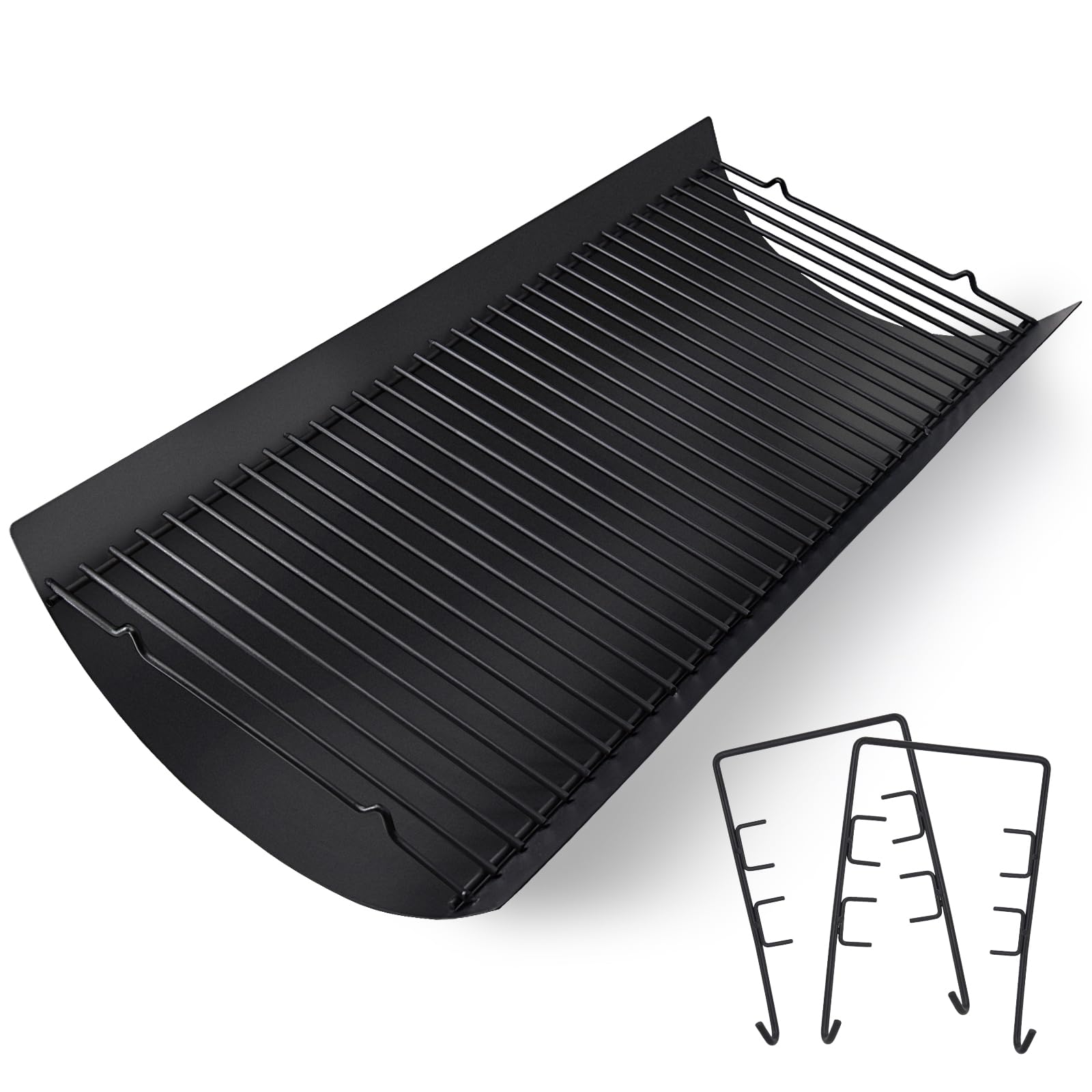 Criditpid 27 inch ash pan for Char Griller fits large grills and eases cleanup