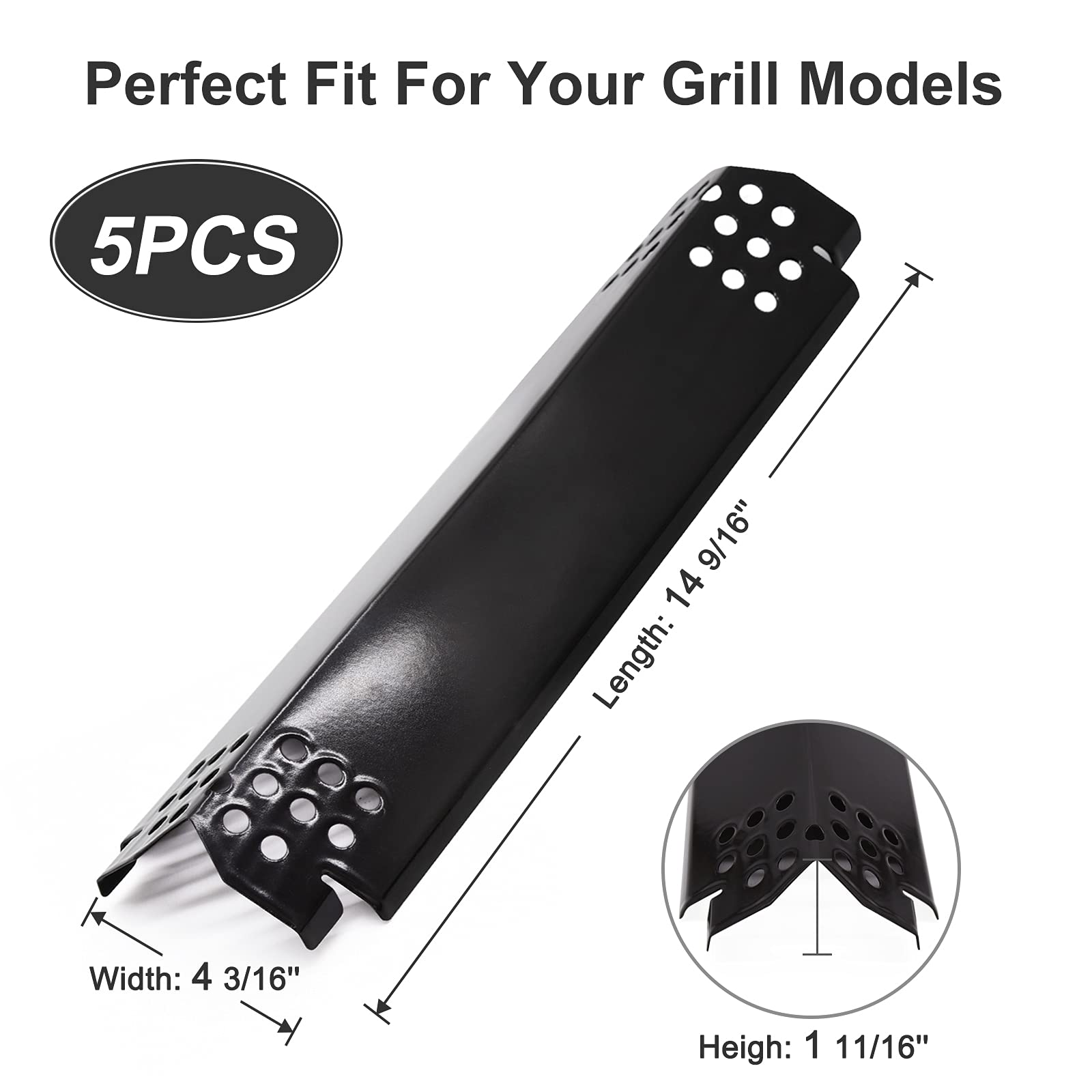Criditpid burner covers in porcelain steel for long-lasting performance